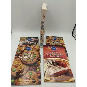 Vintage Pillsbury COOKBOOK Cookies Brownies & Chocolate Galore! 4 Book Set 1993